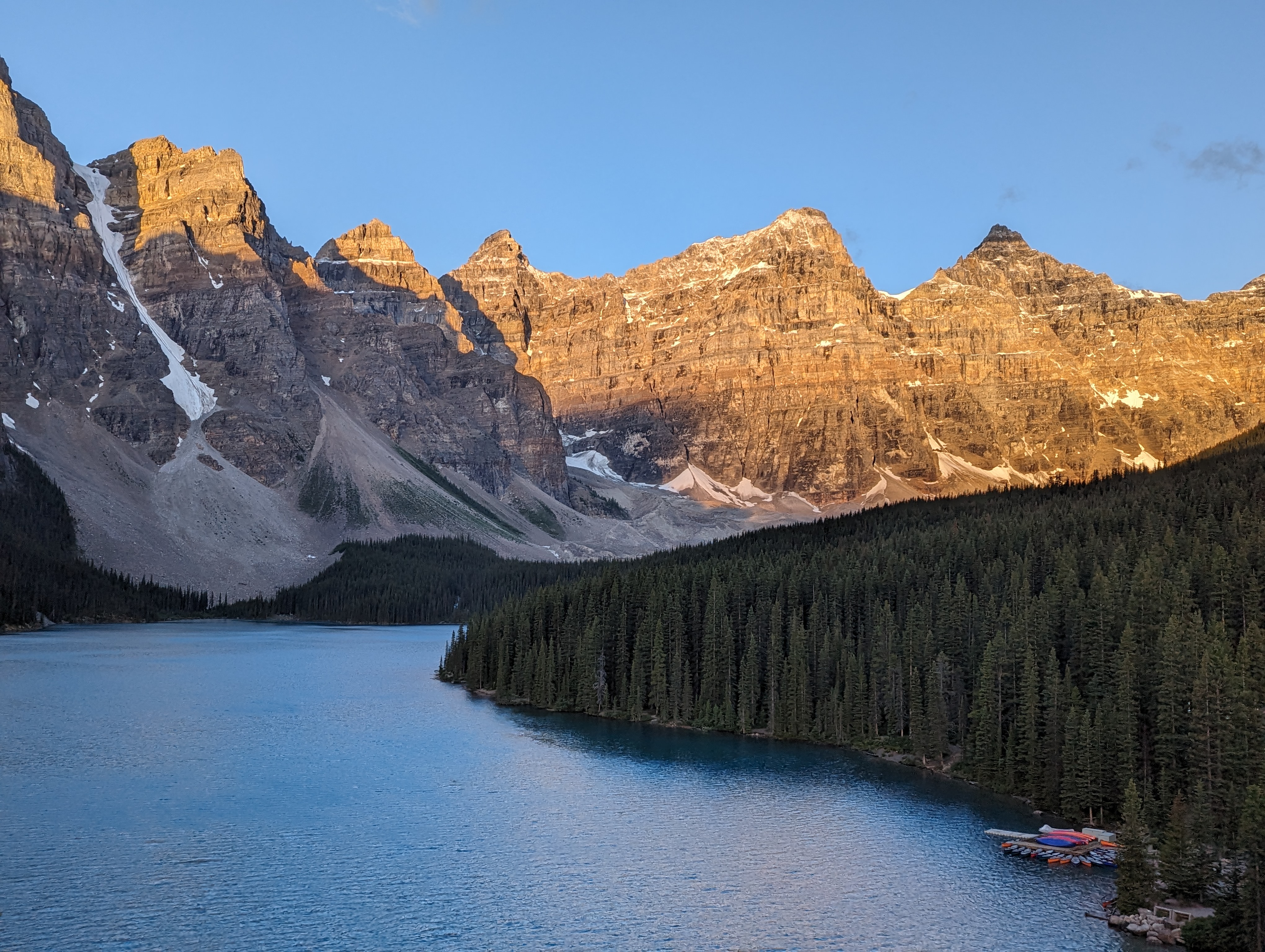 Moraine Lake in Alberta, Canada